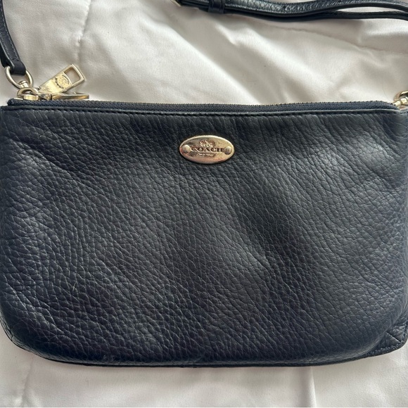 Vintage Coach Lyla Double Gusset Crossbody Bag Black - Picture 3 of 12